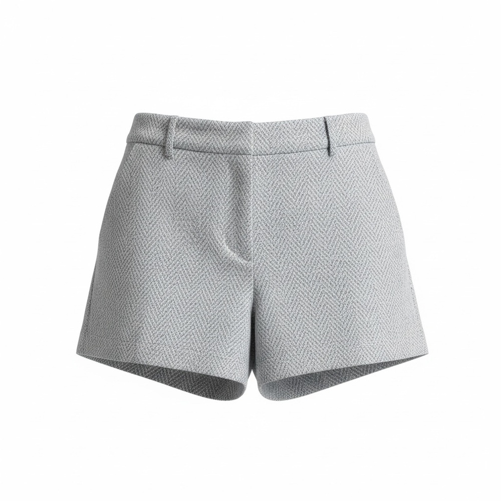 LOFT Light Gray High-Waist Tailored Women's Shorts